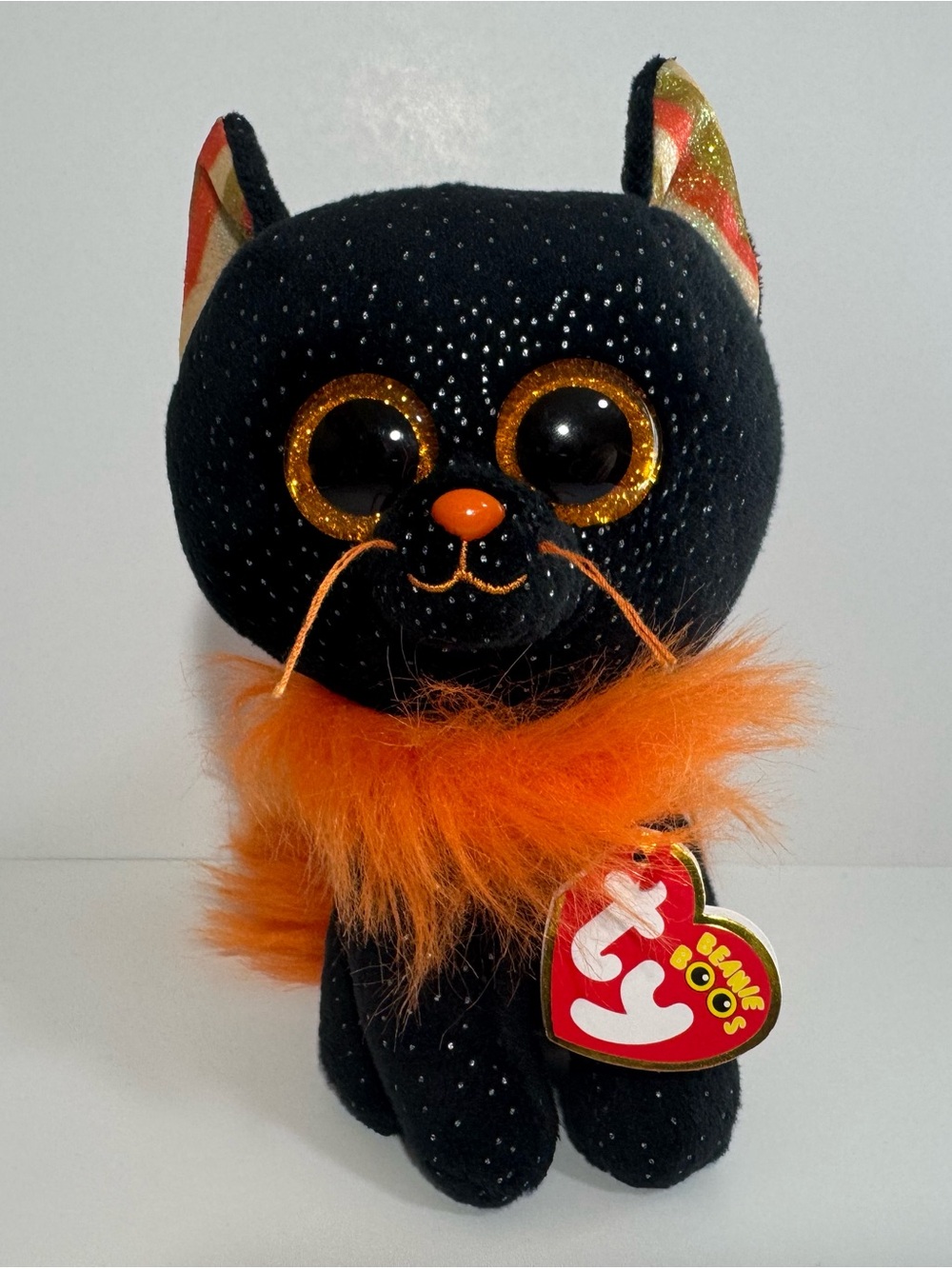 Ty Beanie Boo Morticia Black Cat 7”